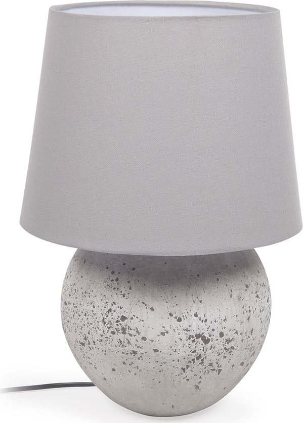 Šedá stolní lampa s textilním stínidlem (výška 43 cm) Marcela – Kave Home Kave Home