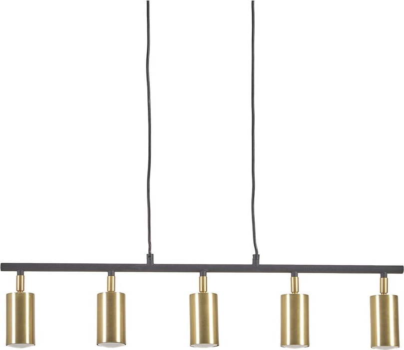 Stropní svítidlo ve zlaté barvě s kovovým stínidlem ø 5