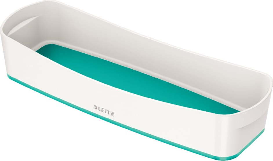 Bílo-tyrkysový plastový organizér na psací potřeby MyBox - Leitz Leitz