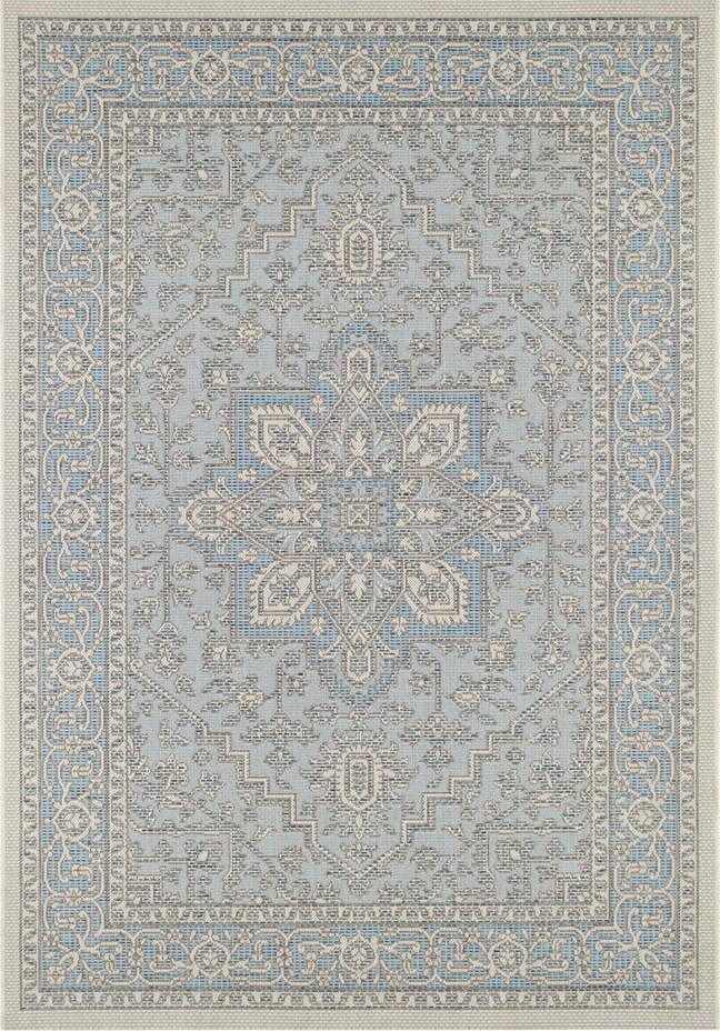 Modro-béžový venkovní koberec NORTHRUGS Anjara