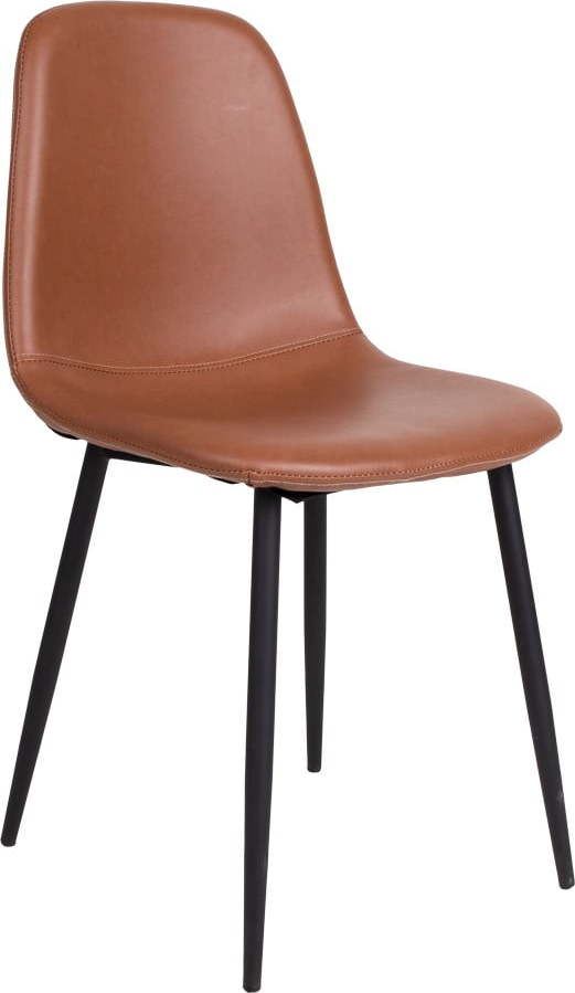 Sada 2 hnědých židlí s černými nohami House Nordic Stockholm House Nordic