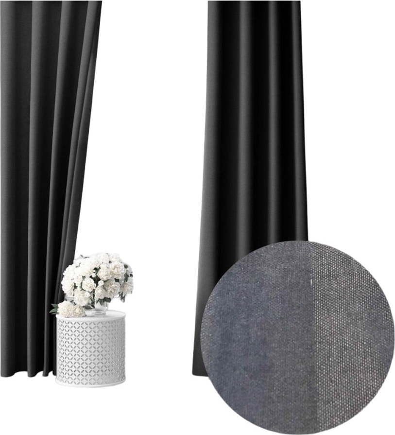 Šedý polo-zatemňovací závěs 260x150 cm - Mila Home Mila Home