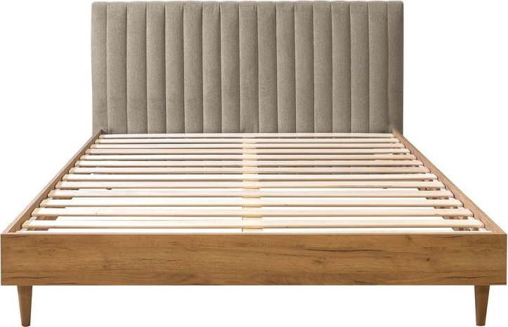 Béžová/přírodní dvoulůžková postel s roštem 180x200 cm Oceane – Bobochic Paris Bobochic Paris