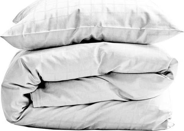 Bílé damaškové povlečení na jednolůžko Södahl Clear