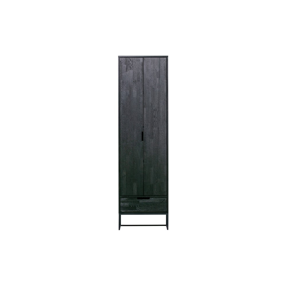Černá šatní skříň z jasanového dřeva 60x210 cm Silas – WOOOD WOOOD