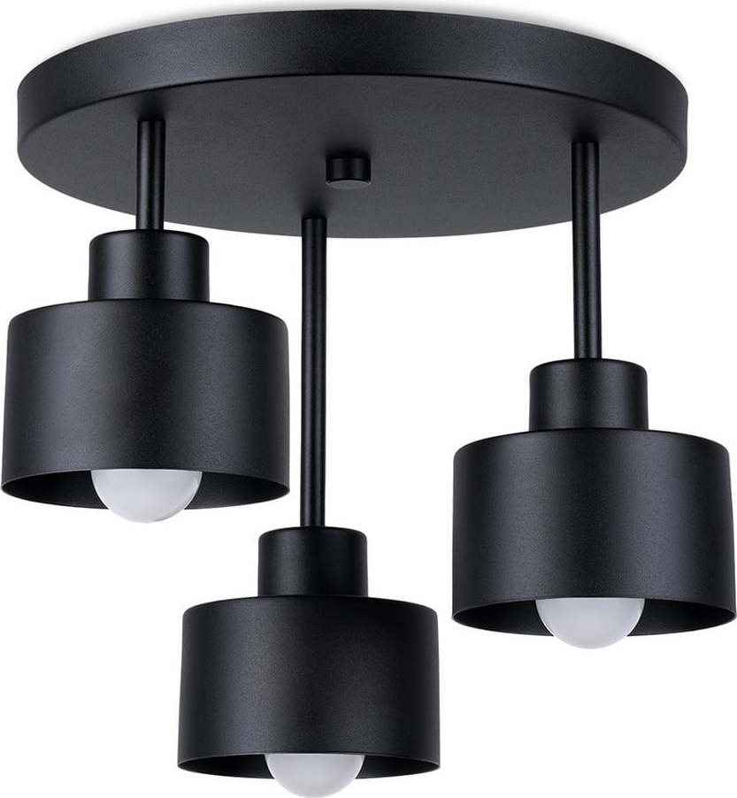 Černé stropní svítidlo ø 12 cm Alastro – Nice Lamps Nice Lamps