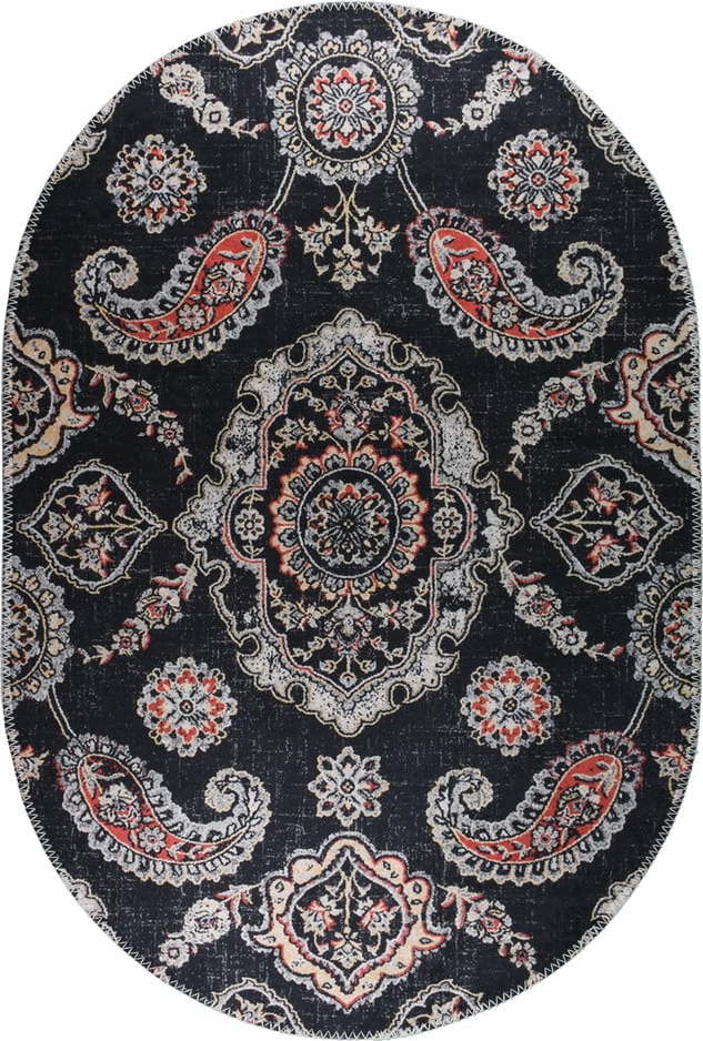 Černý pratelný koberec 60x100 cm – Vitaus Vitaus