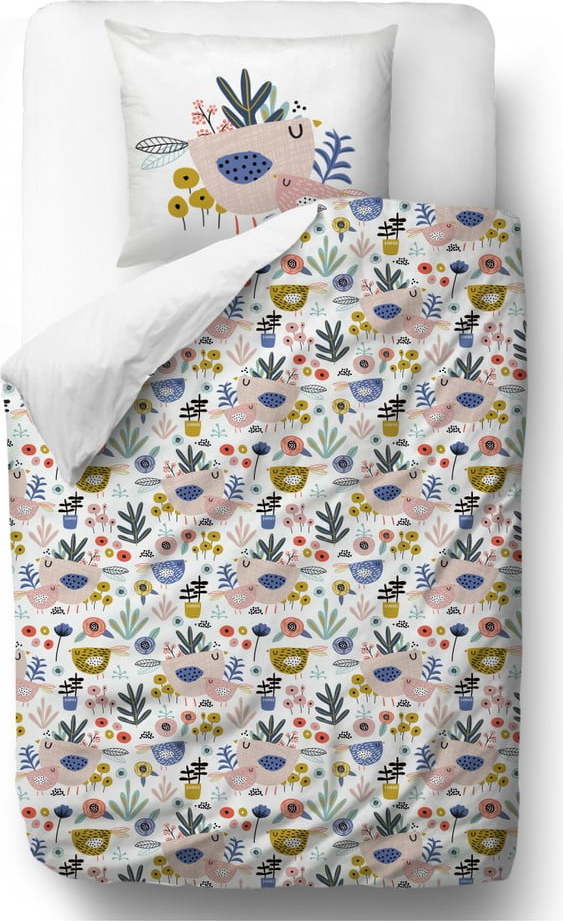 Povlečení z bavlněného saténu Butter Kings Birdy Family