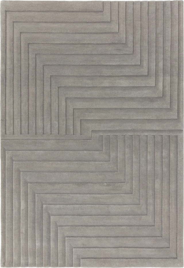 Šedý vlněný koberec 120x170 cm Form – Asiatic Carpets Asiatic Carpets
