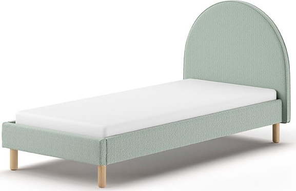 Zelená čalouněná jednolůžková postel s roštem 90x200 cm MOON – Vipack Vipack