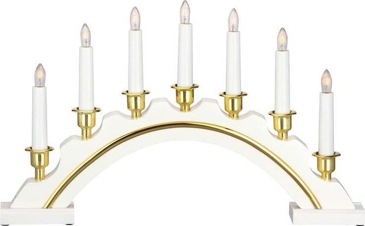 světelná dekorace s vánočním motivem v bílo-zlaté barvě Celine – Markslöjd Markslöjd