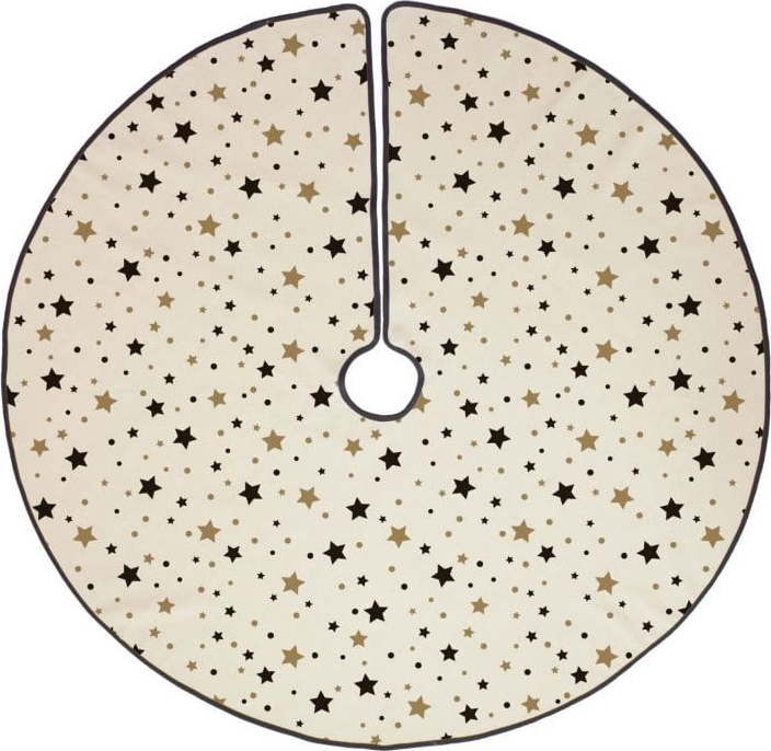 Bavlněný koberec pod vánoční stromeček Butter Kings Golden Stars
