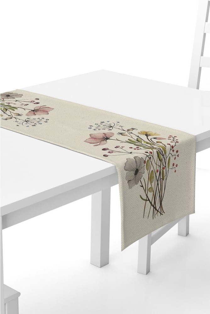 Béžový běhoun na stůl Kate Louise