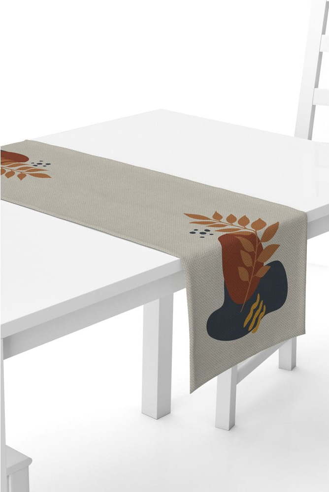 Béžový běhoun na stůl Kate Louise