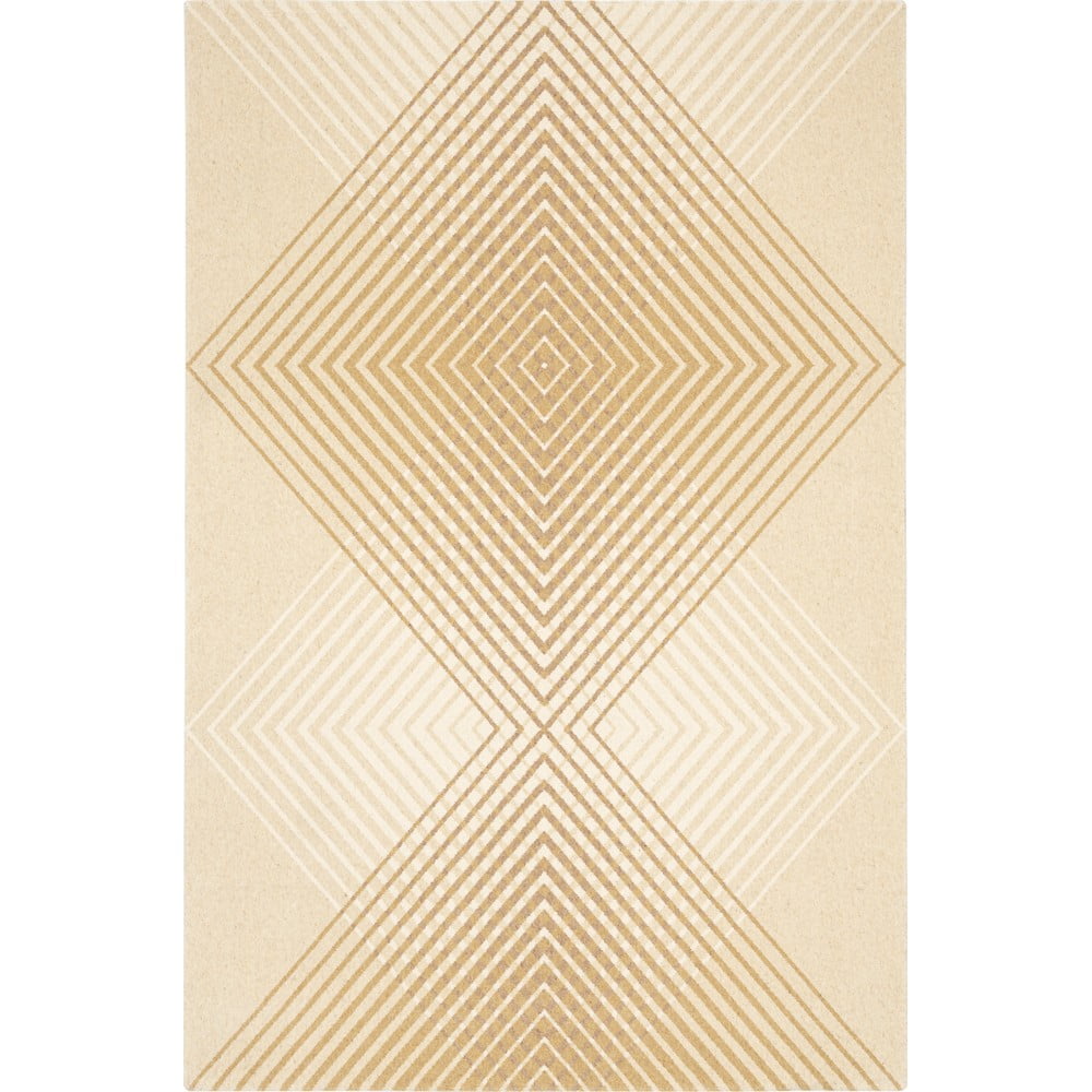 Béžový vlněný koberec 100x180 cm Chord – Agnella Agnella