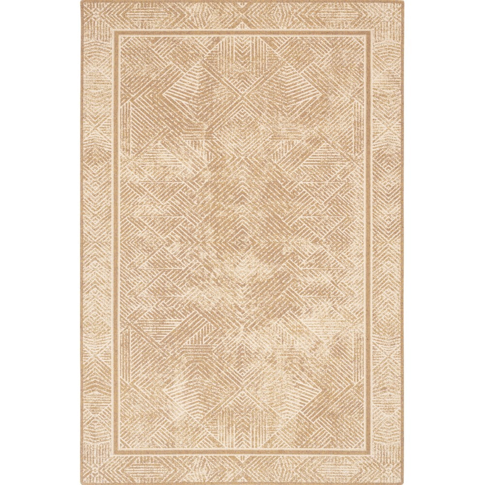 Béžový vlněný koberec 133x180 cm Jenny – Agnella Agnella