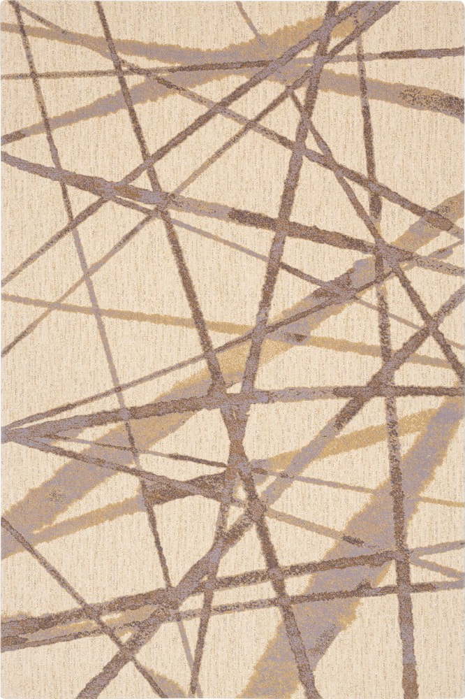 Béžový vlněný koberec 200x300 cm Sticks – Agnella Agnella