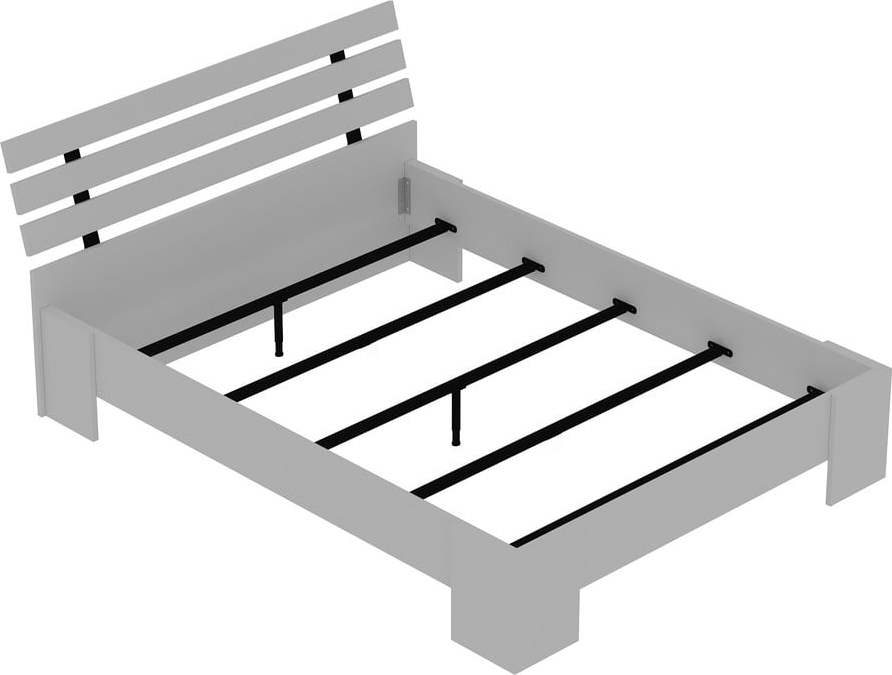 Bílá dvoulůžková postel 140x190 cm Kutay – Kalune Design Kalune Design
