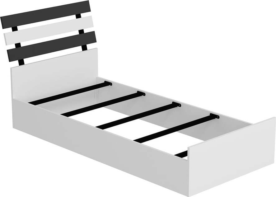 Bílá jednolůžková postel 90x190 cm Eymen – Kalune Design Kalune Design
