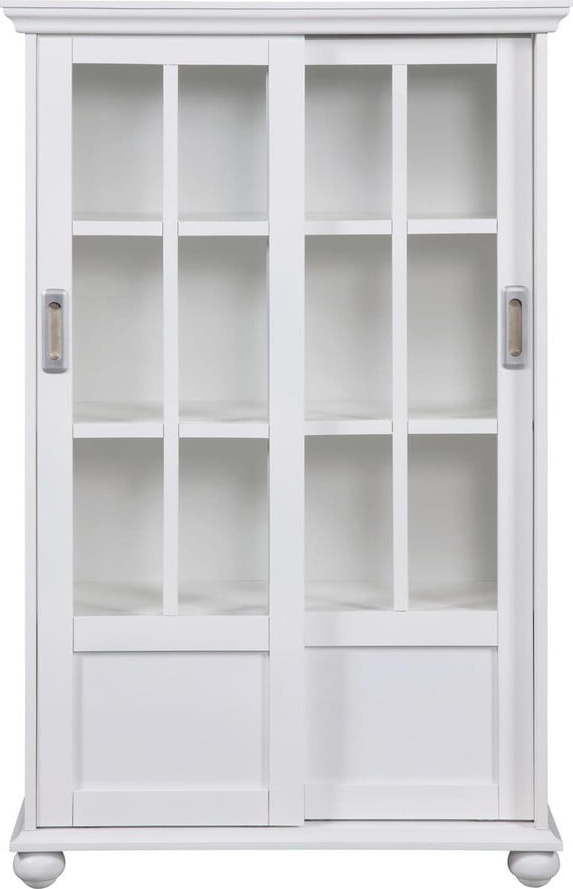 Bílá vitrína 81x130 cm Aaron Lane - Støraa Støraa