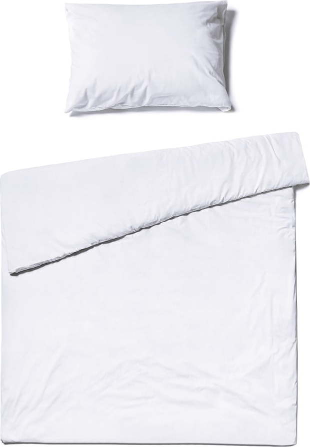 Bílé bavlněné povlečení na jednolůžko Bonami Selection