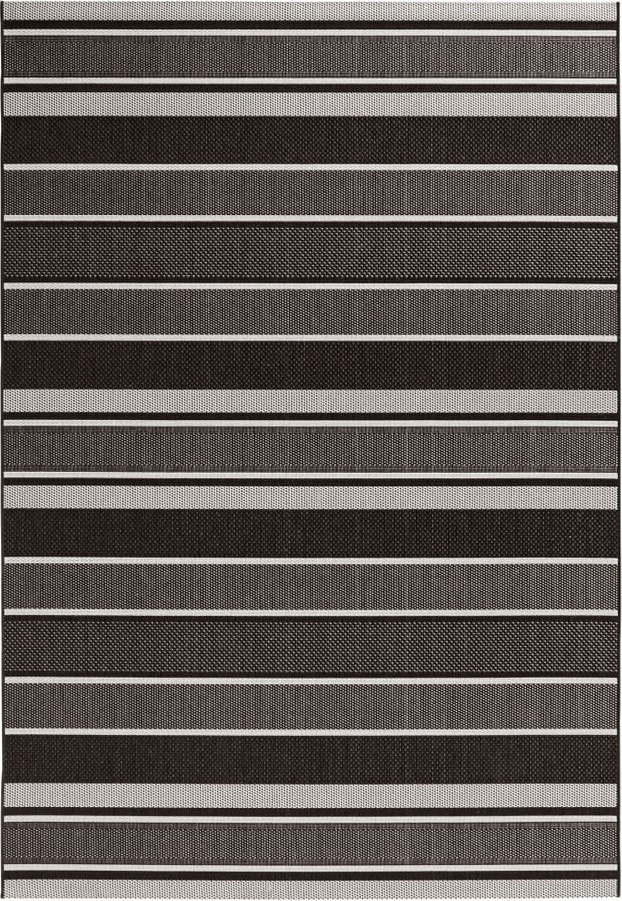 Černý venkovní koberec NORTHRUGS Strap