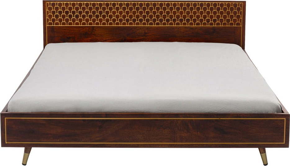 Dvoulůžková postel z mangového dřeva v přírodní barvě 180x200 cm Muskat – Kare Design Kare Design