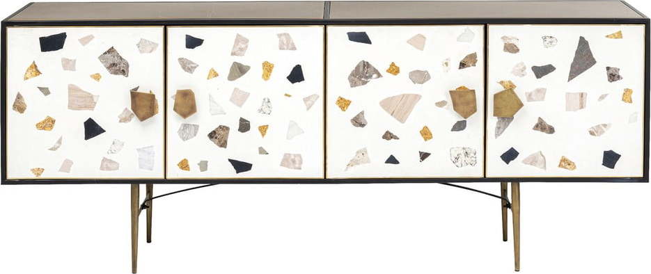Hnědá kovová nízká komoda 183x77 cm Terrazzo – Kare Design Kare Design