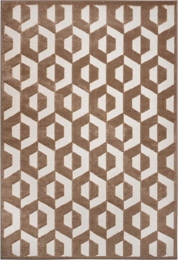 Hnědý koberec 200x285 cm Iconic Hexa – Hanse Home Hanse Home