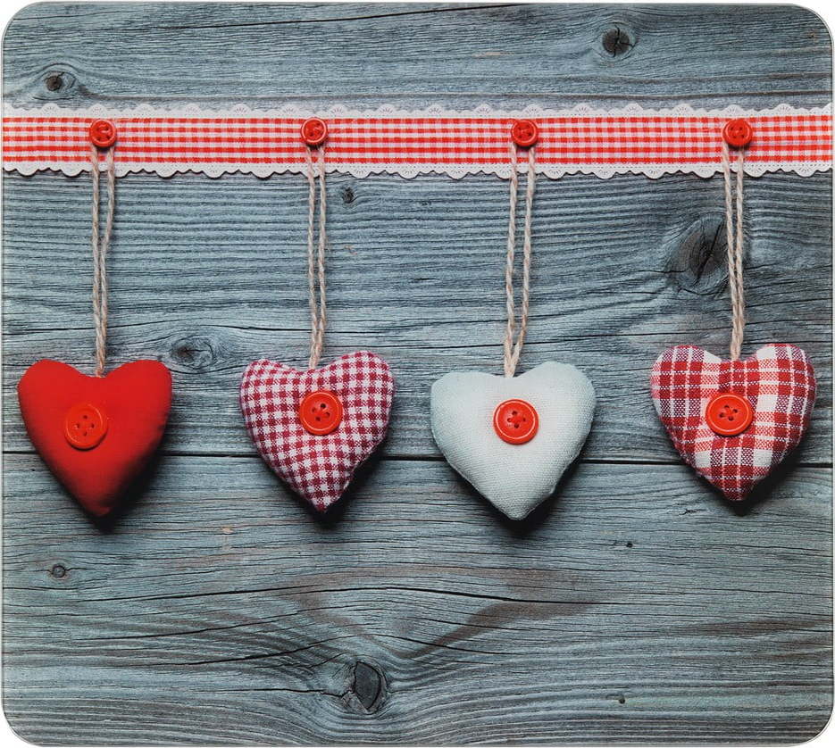 Kryt na zeď u sporáku z tvrzeného skla 50x56 cm Hearts – Wenko WENKO