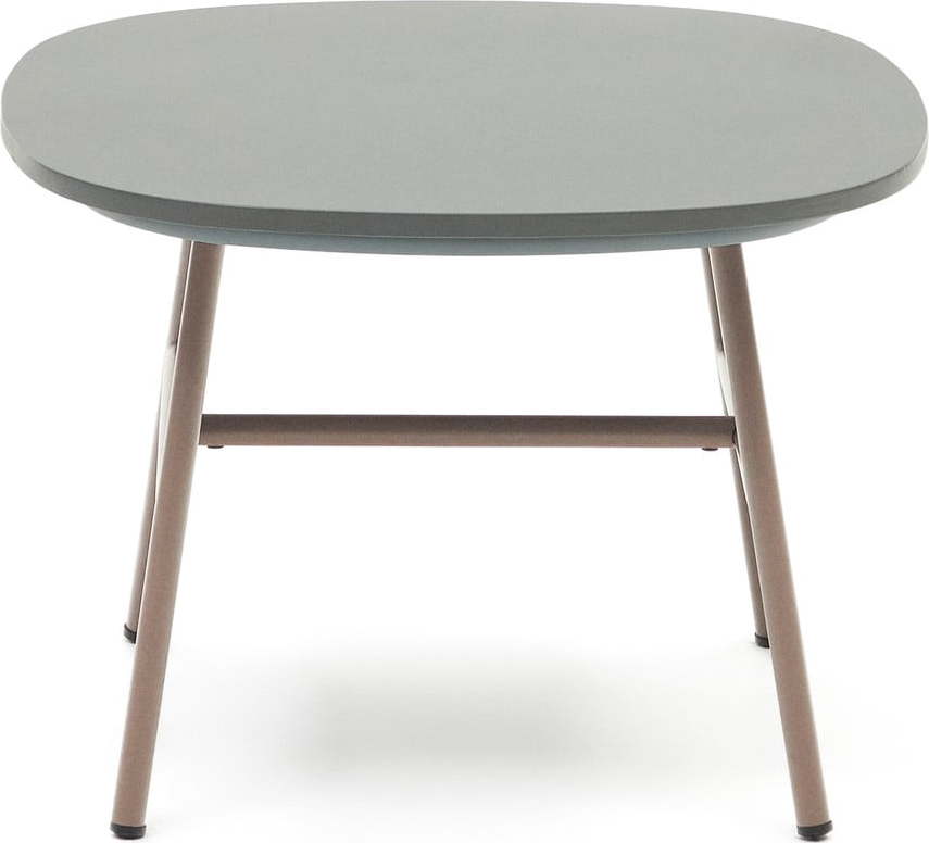 Kulatý zahradní odkládací stolek s betonovou deskou ø 60 cm Bramant – Kave Home Kave Home