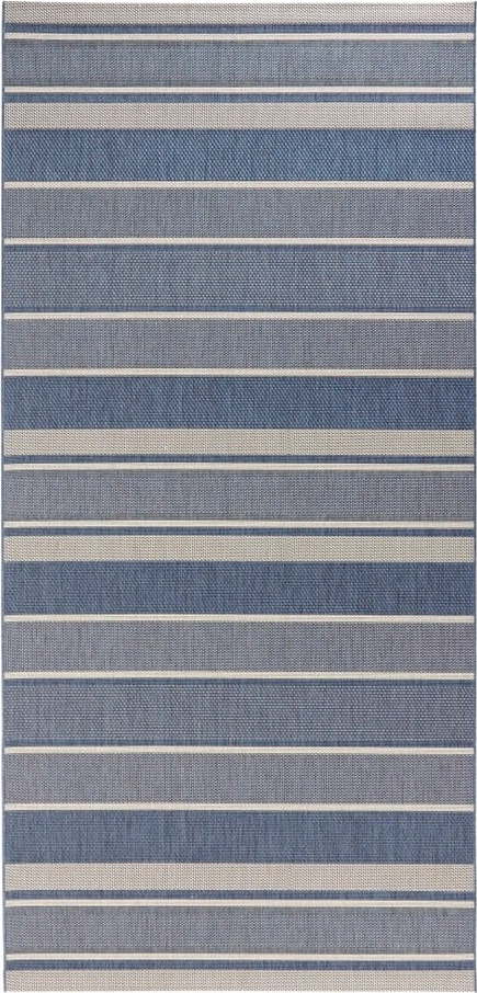 Modrý venkovní koberec NORTHRUGS Strap