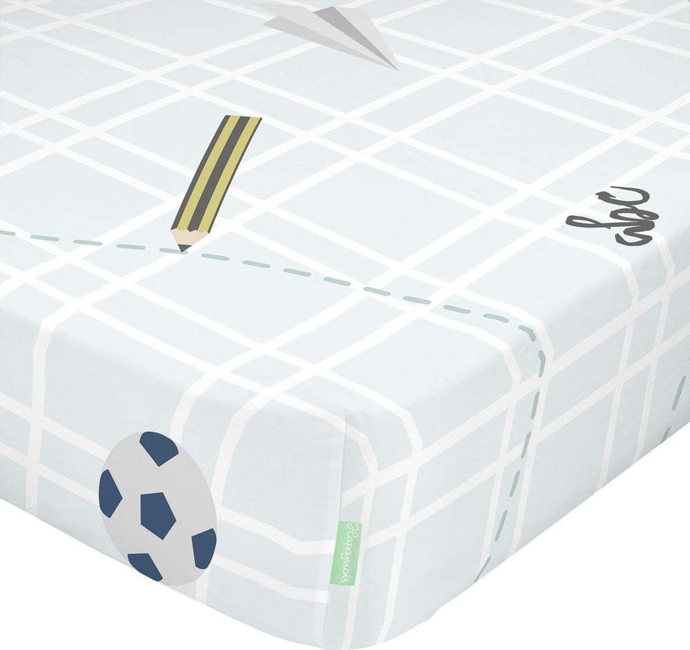 Napínací bavlněné dětské prostěradlo do postýlky 70x140 cm Notebook – Mr. Fox Mr. Fox