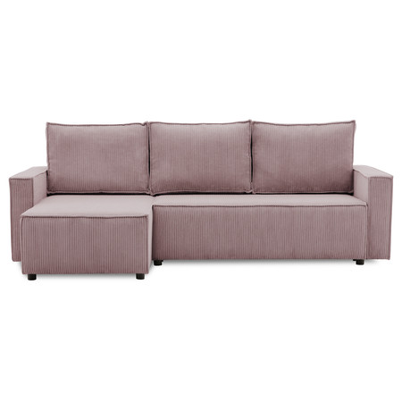 Rohová rozkládací sedací souprava LUCCA model 2 Růžová SG-nábytek