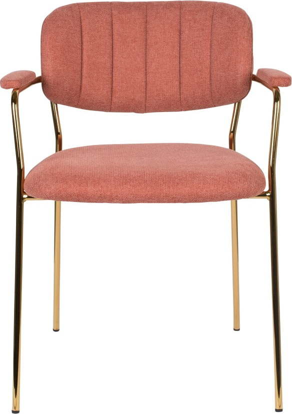 Růžové jídelní židle v sadě 2 ks Jolien – White Label White Label