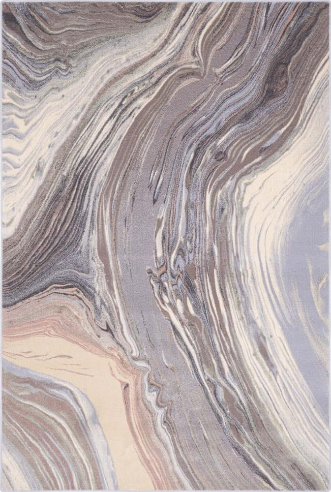 Šedý vlněný koberec 133x180 cm Agate – Agnella Agnella