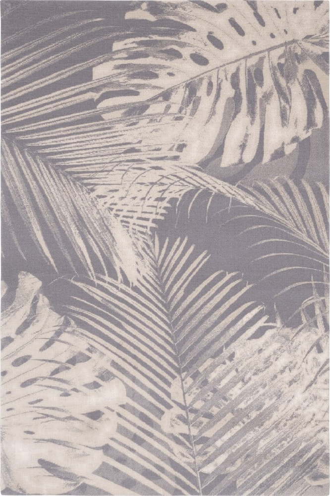 Šedý vlněný koberec 133x180 cm Monstera – Agnella Agnella