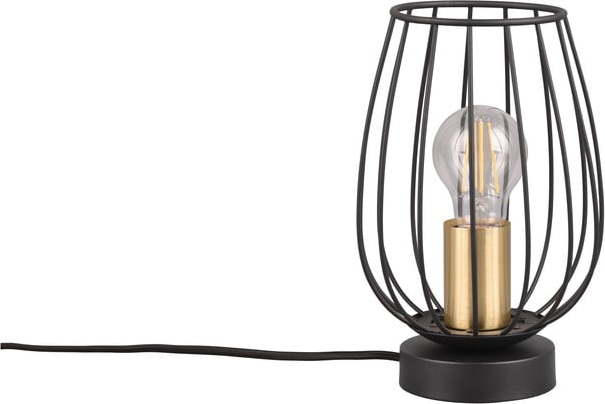 Stolní lampa v černo-zlaté barvě (výška 24