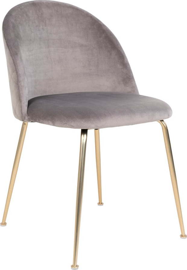 Světle šedé sametové jídelní židle v sadě 2 ks Geneve – House Nordic House Nordic