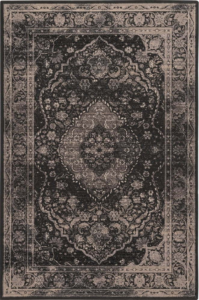 Tmavě šedý vlněný koberec 200x300 cm Zana – Agnella Agnella