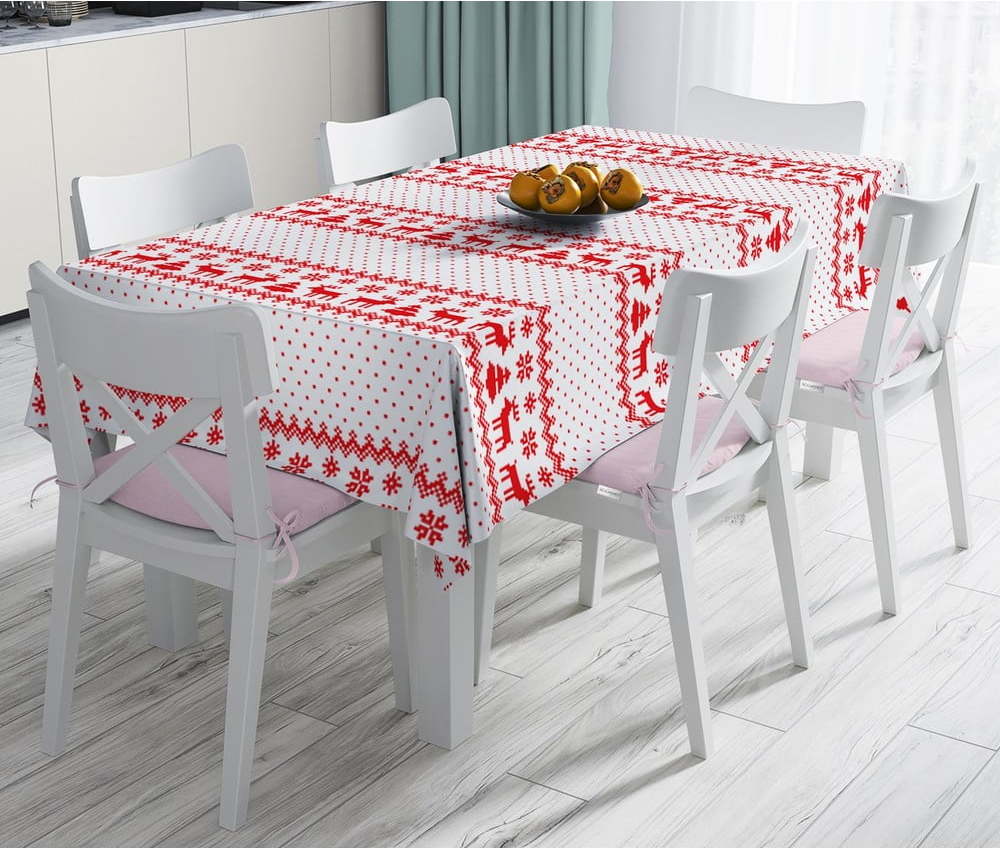 Vánoční ubrus s příměsí bavlny Minimalist Cushion Covers Xmass Knit