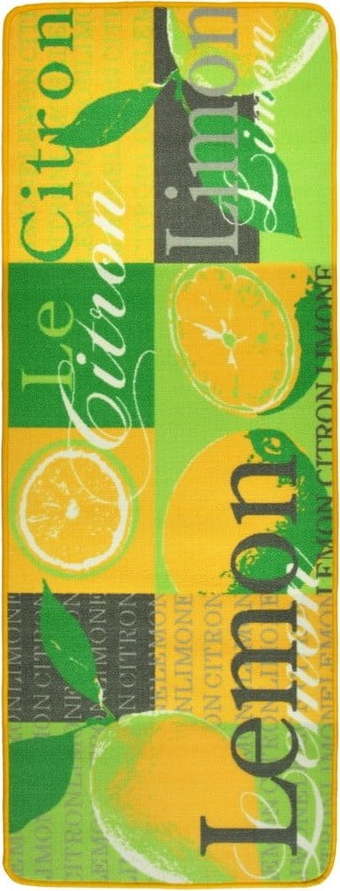 Žluto-zelený kuchyňský běhoun Hanse Home Lemon
