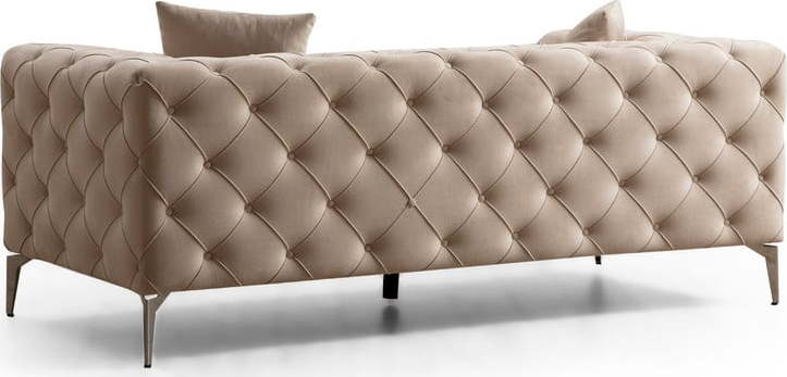 Béžová sametová pohovka 197 cm Como – Balcab Home Balcab Home