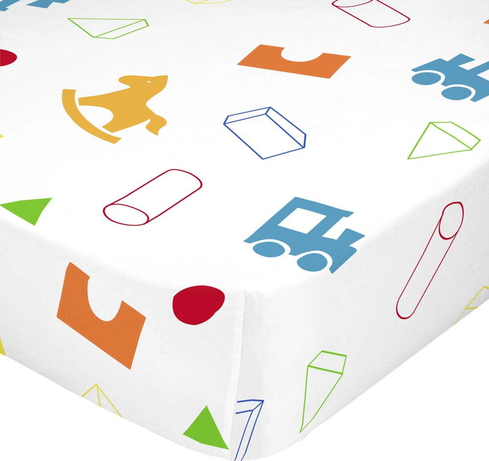 Elastické bavlněné prostěradlo Mr. Fox Wooden Puppet