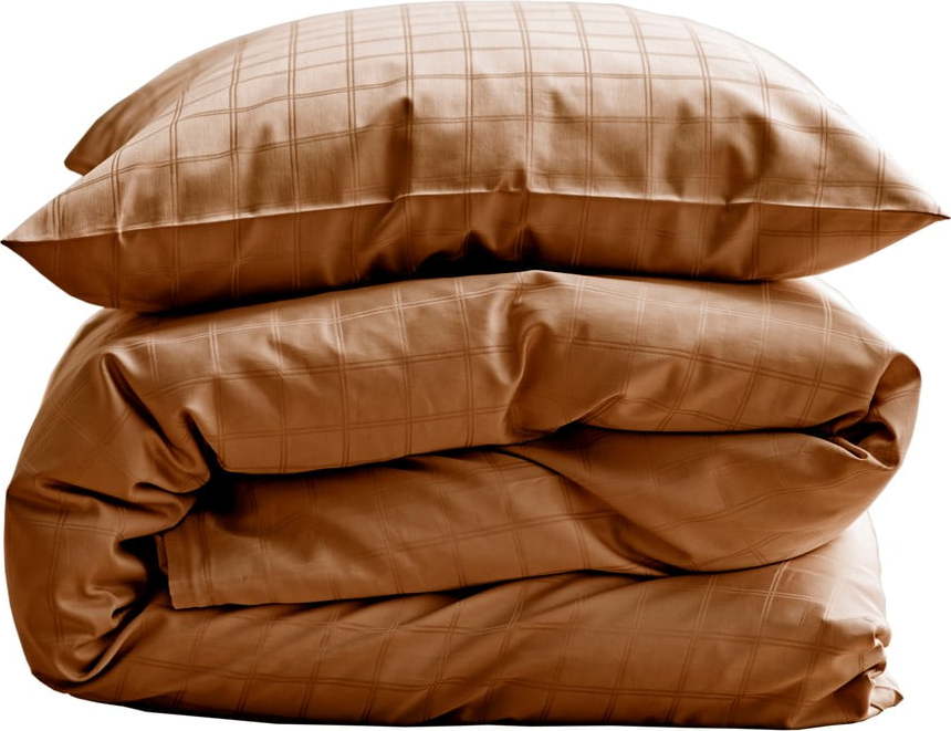 Oranžové damaškové povlečení na dvoulůžko 200x200 cm Clear – Södahl Södahl