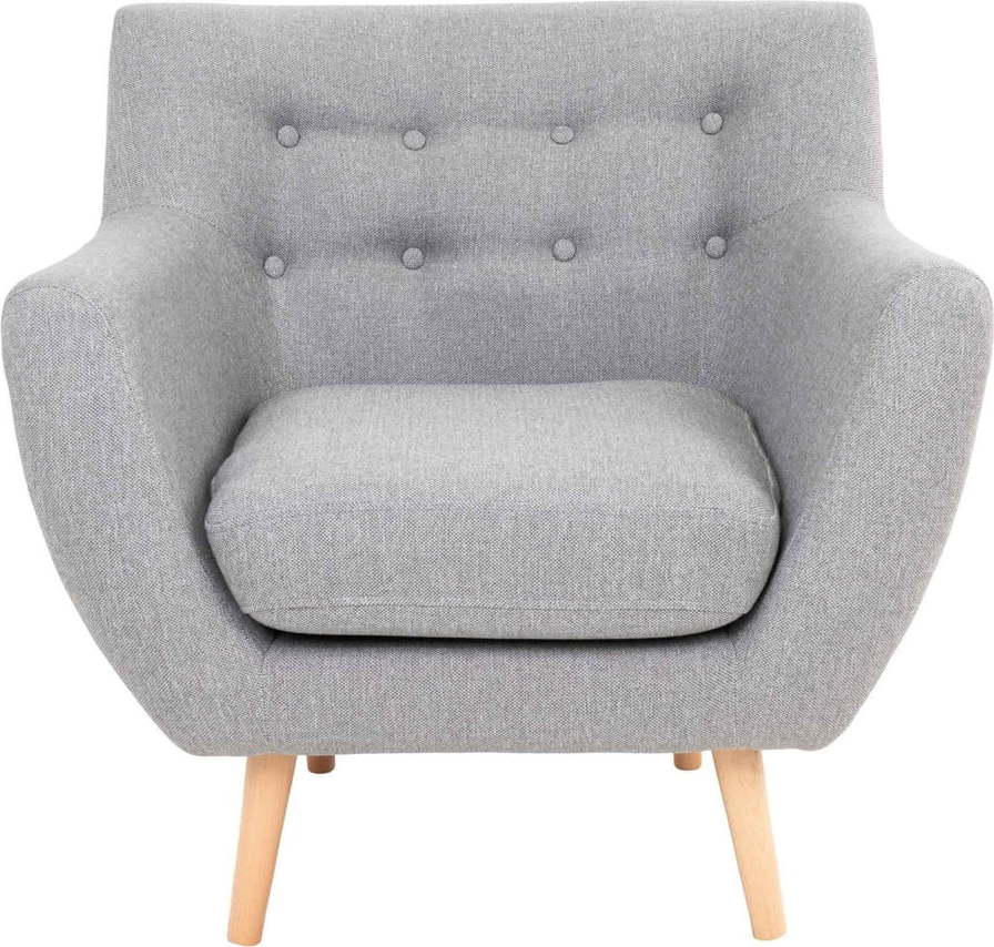 Světle šedé křeslo House Nordic Monte House Nordic