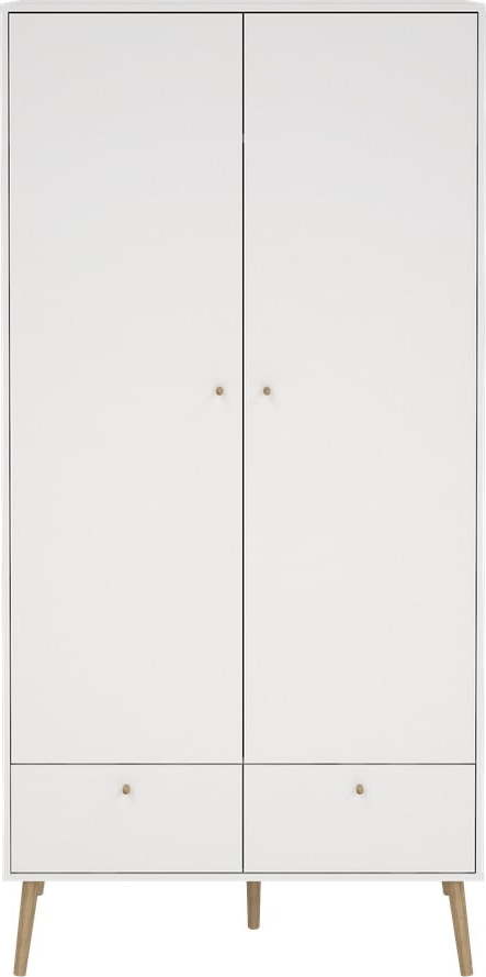 Bílá šatní skříň 99x200 cm Bodo – Tvilum Tvilum