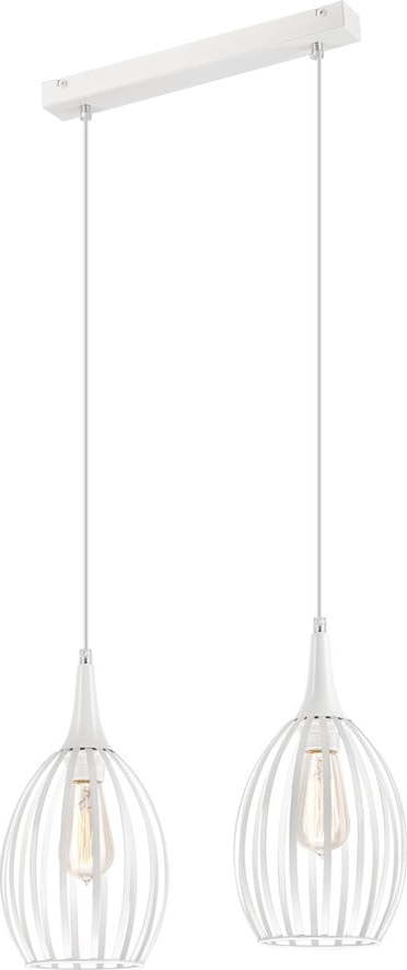 Bílé závěsné svítidlo ø 17