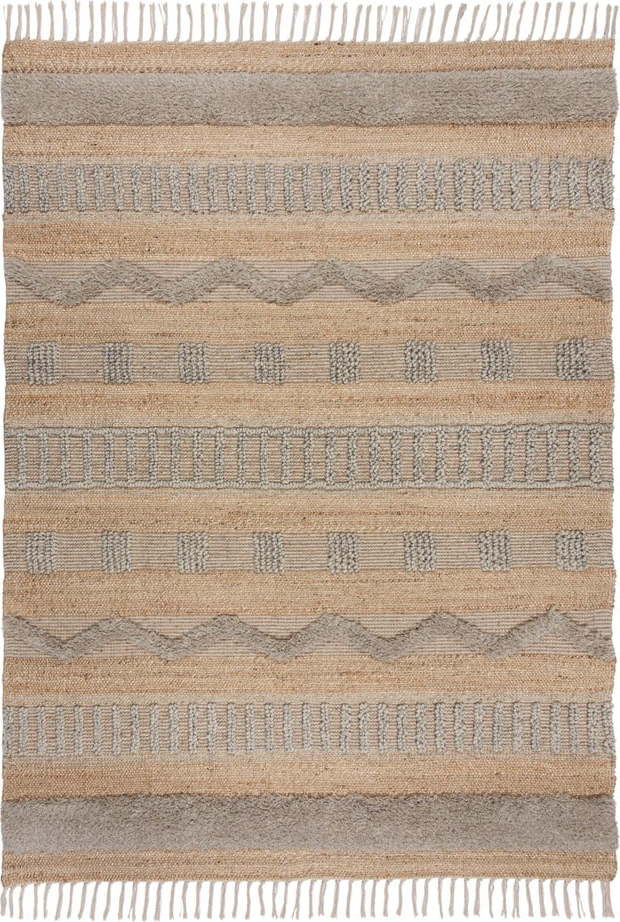 Koberec ve světle šedé a přírodní barvě 160x230 cm Medina – Flair Rugs Flair Rugs