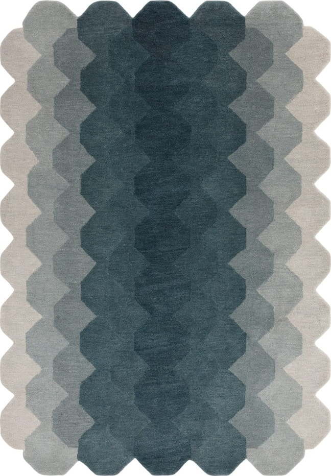 Modrý vlněný koberec 160x230 cm Hive – Asiatic Carpets Asiatic Carpets